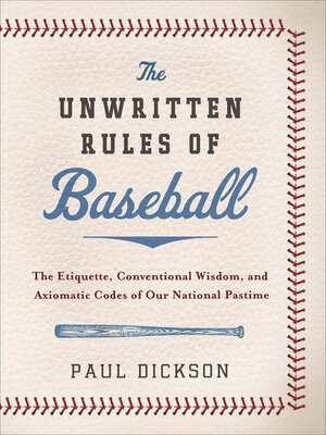 cover image of The Unwritten Rules of Baseball